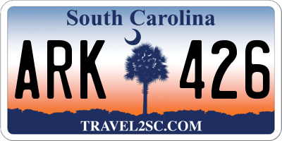 SC license plate ARK426