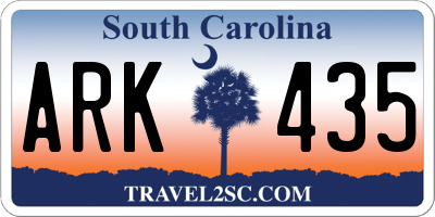 SC license plate ARK435