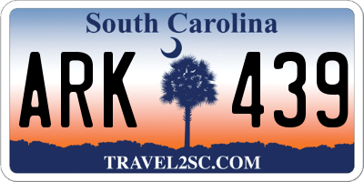 SC license plate ARK439