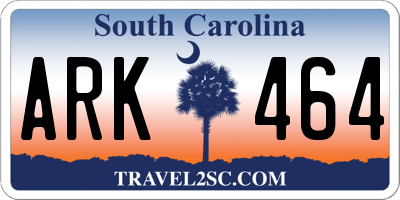 SC license plate ARK464