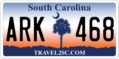 SC license plate ARK468