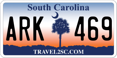SC license plate ARK469
