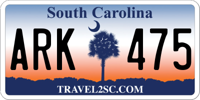 SC license plate ARK475
