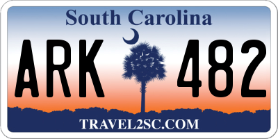 SC license plate ARK482
