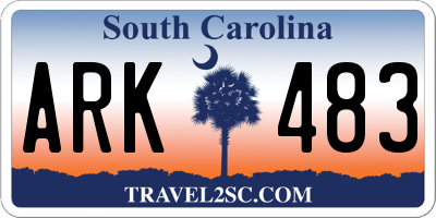 SC license plate ARK483
