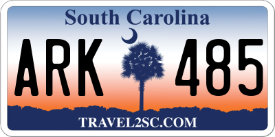 SC license plate ARK485