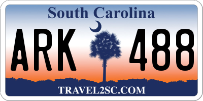 SC license plate ARK488