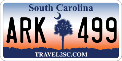 SC license plate ARK499