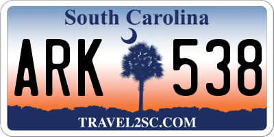 SC license plate ARK538
