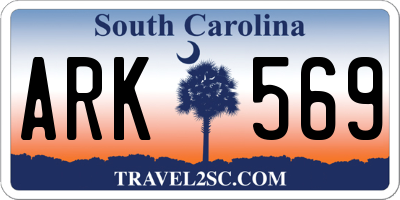 SC license plate ARK569