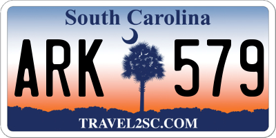 SC license plate ARK579