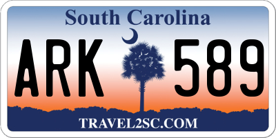 SC license plate ARK589