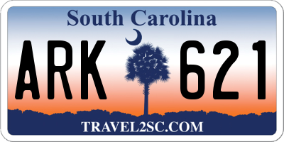 SC license plate ARK621