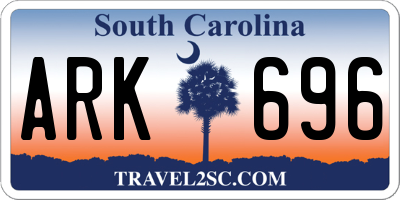 SC license plate ARK696