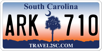 SC license plate ARK710