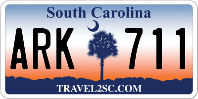 SC license plate ARK711