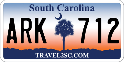 SC license plate ARK712