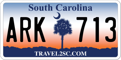 SC license plate ARK713