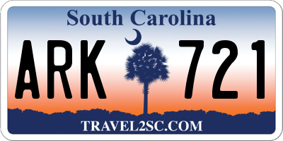 SC license plate ARK721