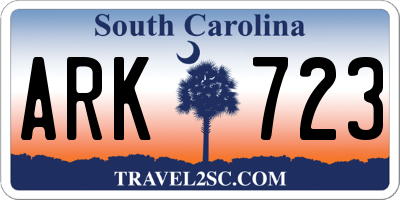 SC license plate ARK723
