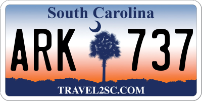 SC license plate ARK737