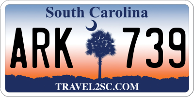 SC license plate ARK739
