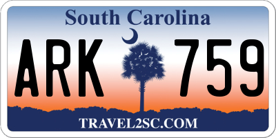 SC license plate ARK759