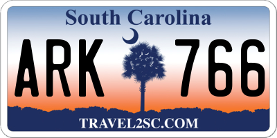 SC license plate ARK766