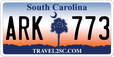 SC license plate ARK773
