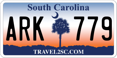 SC license plate ARK779