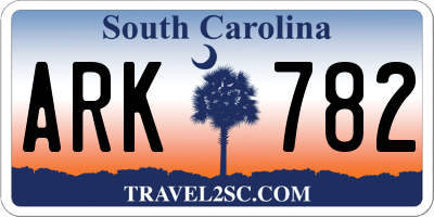 SC license plate ARK782