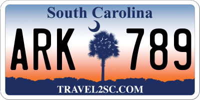 SC license plate ARK789