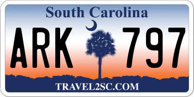 SC license plate ARK797