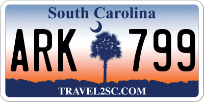 SC license plate ARK799