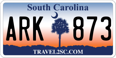 SC license plate ARK873