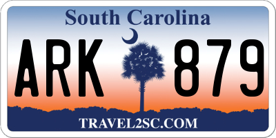 SC license plate ARK879