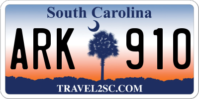 SC license plate ARK910