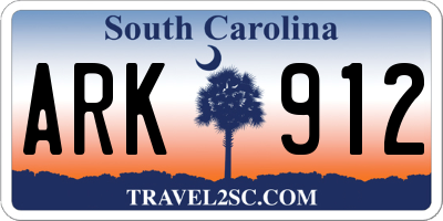SC license plate ARK912