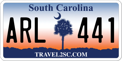 SC license plate ARL441