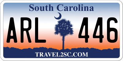 SC license plate ARL446