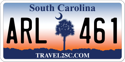 SC license plate ARL461