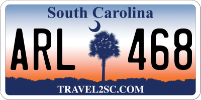 SC license plate ARL468