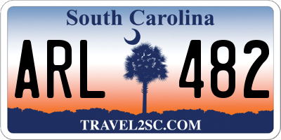 SC license plate ARL482