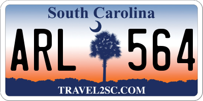 SC license plate ARL564