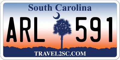 SC license plate ARL591