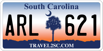 SC license plate ARL621