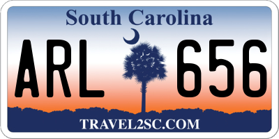 SC license plate ARL656