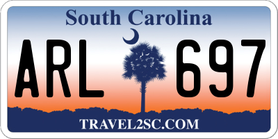 SC license plate ARL697
