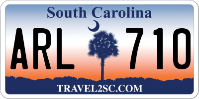 SC license plate ARL710