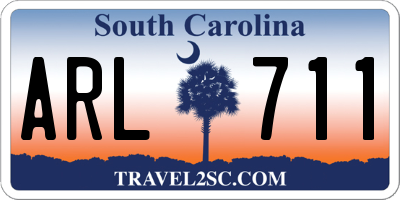 SC license plate ARL711